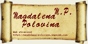 Magdalena Polovina vizit kartica